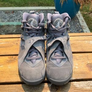 Air Jordan cool grey 8, 2017 release, worn 3x